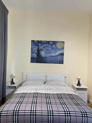 Letto o letti in una camera di Casa Linda