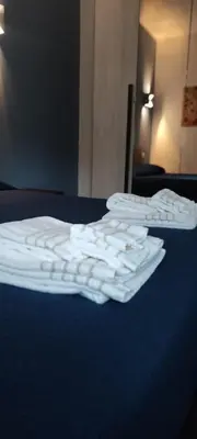 Letto o letti in una camera di Casa Mirò