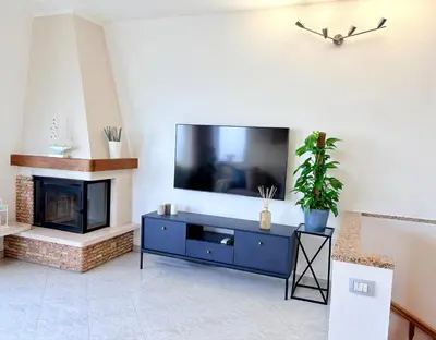 TV o dispositivi per l'intrattenimento presso Sunrise apartament