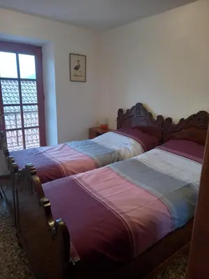Letto o letti in una camera di Da Linda