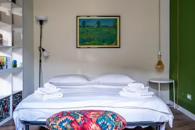Letto o letti in una camera di L'eco della rosa