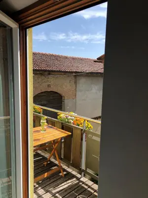 Balcone o terrazza di Appartamento incantevole con parcheggio privato