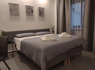 Letto o letti in una camera di Residenza Via Verdi