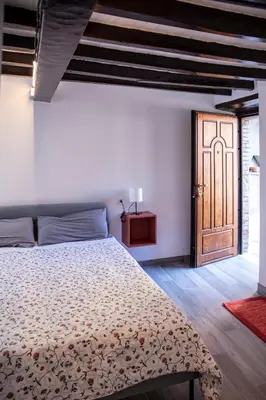 Letto o letti in una camera di L'angolo nascosto
