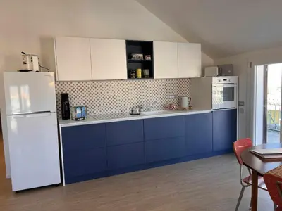 Cucina o angolo cottura di The Terrace in passeggiata a Chiavari