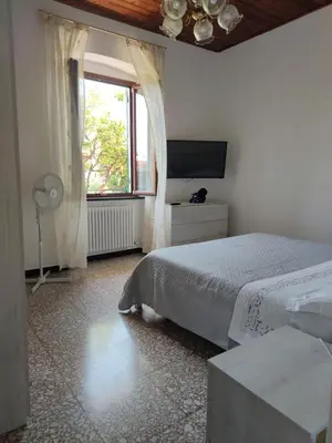 Letto o letti in una camera di La casa tra verde e mare