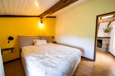Letto o letti in una camera di Casa Soleggiata